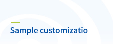 Sample customizatio